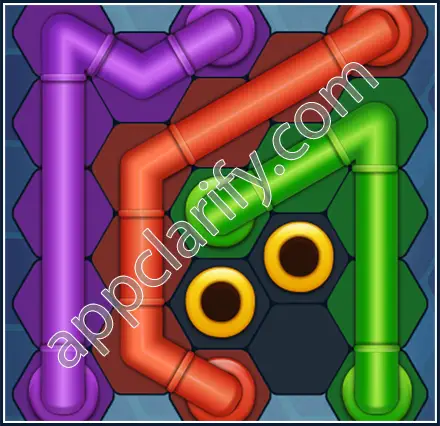 Pipe Lines: Hexa Starter Level 33 Solution