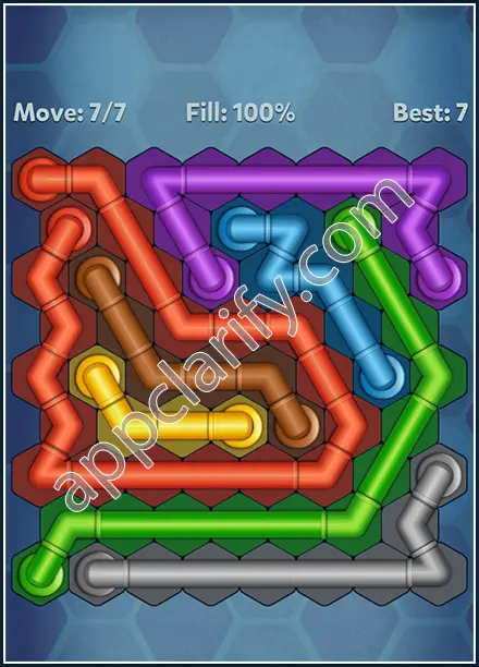 Pipe Lines: Hexa Twister Level 10 Solution