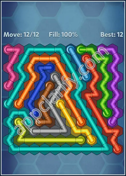 Pipe Lines: Hexa Twister Level 101 Solution