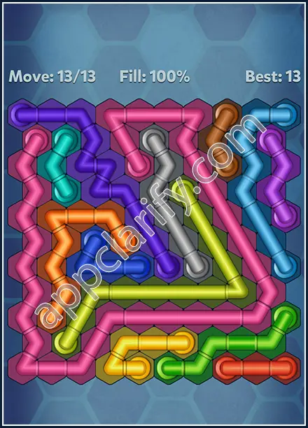Pipe Lines: Hexa Twister Level 102 Solution