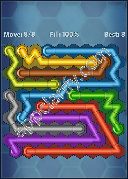 Pipe Lines: Hexa Twister Level 103 Solution
