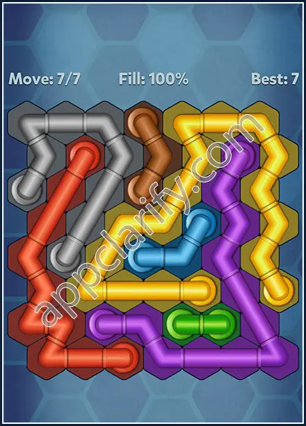 Pipe Lines: Hexa Twister Level 105 Solution