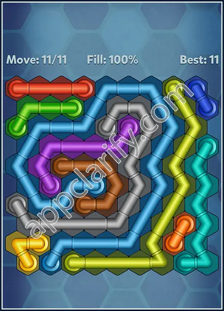 Pipe Lines: Hexa Twister Level 107 Solution