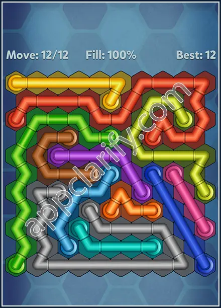 Pipe Lines: Hexa Twister Level 110 Solution