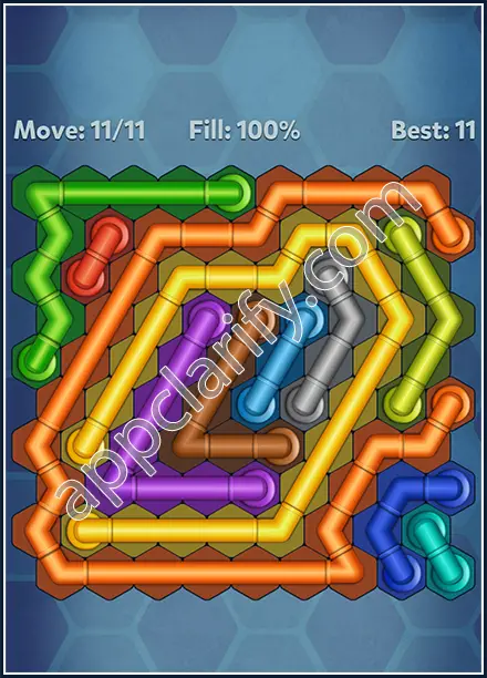 Pipe Lines: Hexa Twister Level 111 Solution