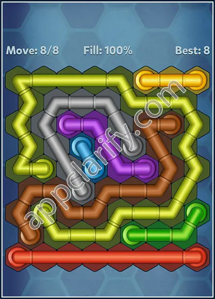 Pipe Lines: Hexa Twister Level 114 Solution