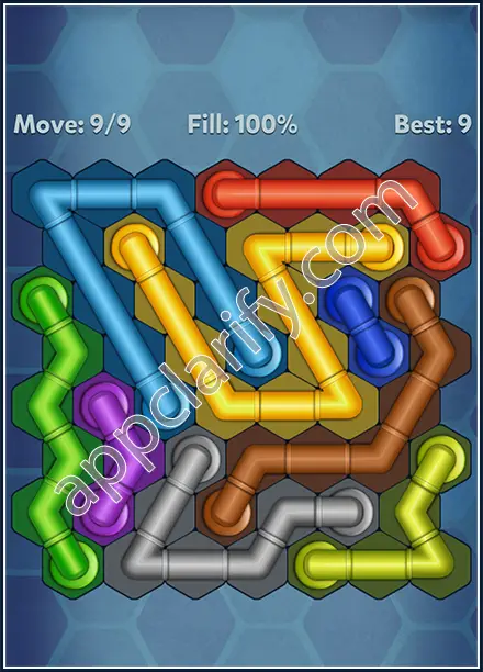 Pipe Lines: Hexa Twister Level 121 Solution