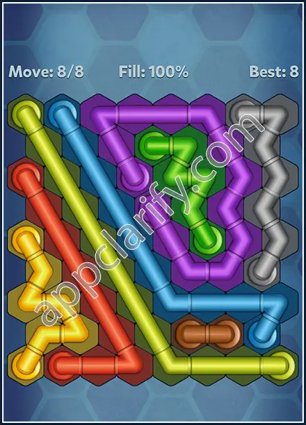 Pipe Lines: Hexa Twister Level 122 Solution