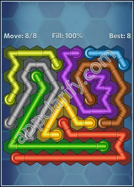Pipe Lines: Hexa Twister Level 123 Solution