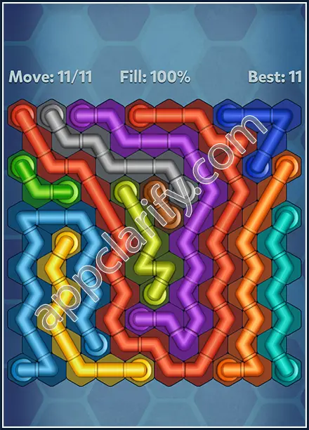 Pipe Lines: Hexa Twister Level 124 Solution