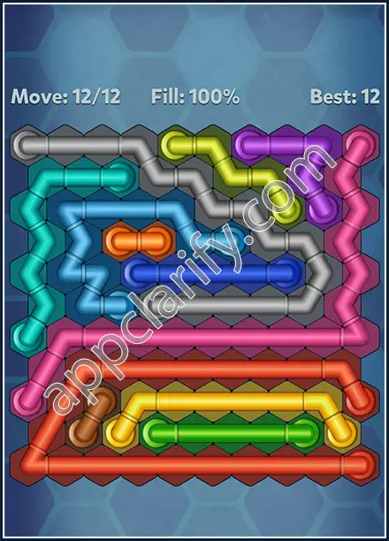 Pipe Lines: Hexa Twister Level 126 Solution