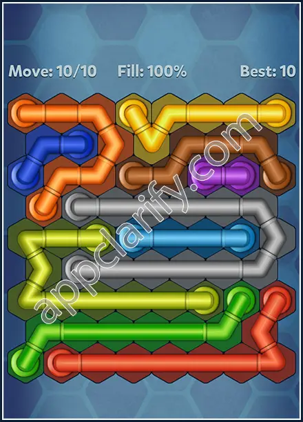 Pipe Lines: Hexa Twister Level 128 Solution
