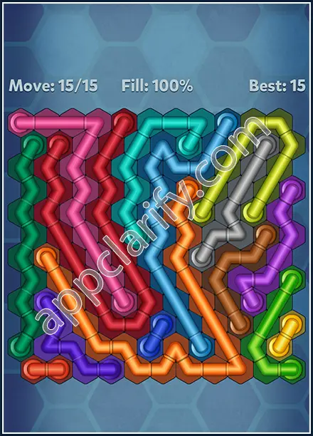 Pipe Lines: Hexa Twister Level 13 Solution