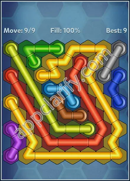 Pipe Lines: Hexa Twister Level 130 Solution