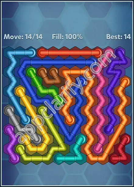 Pipe Lines: Hexa Twister Level 133 Solution