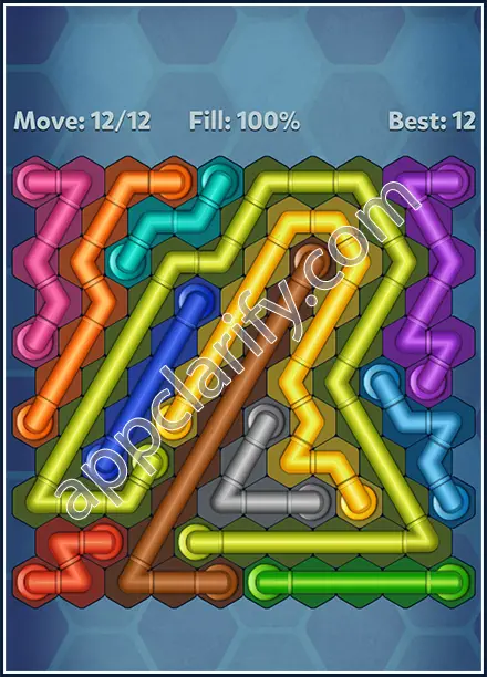 Pipe Lines: Hexa Twister Level 134 Solution