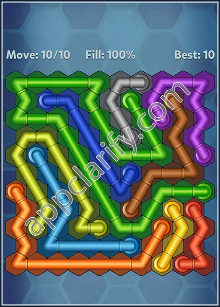 Pipe Lines: Hexa Twister Level 14 Solution