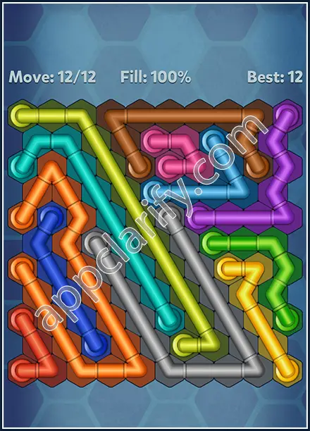 Pipe Lines: Hexa Twister Level 140 Solution