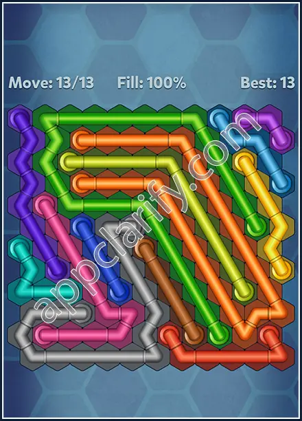 Pipe Lines: Hexa Twister Level 141 Solution