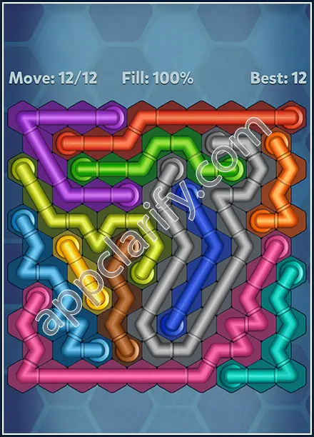 Pipe Lines: Hexa Twister Level 148 Solution