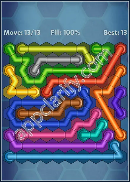 Pipe Lines: Hexa Twister Level 150 Solution