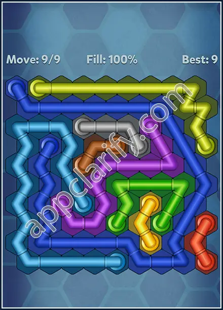 Pipe Lines: Hexa Twister Level 151 Solution