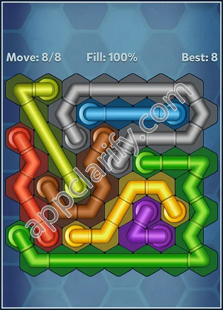 Pipe Lines: Hexa Twister Level 153 Solution