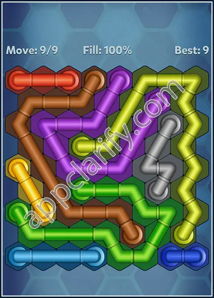 Pipe Lines: Hexa Twister Level 154 Solution