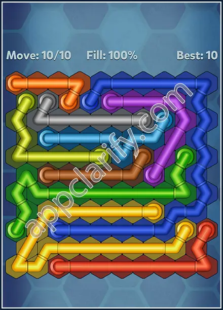 Pipe Lines: Hexa Twister Level 156 Solution