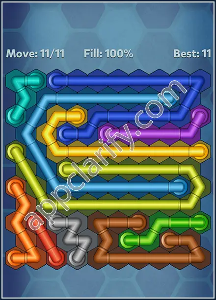 Pipe Lines: Hexa Twister Level 158 Solution
