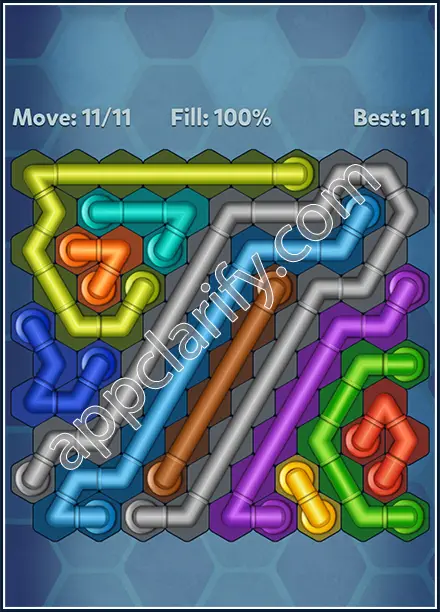 Pipe Lines: Hexa Twister Level 159 Solution