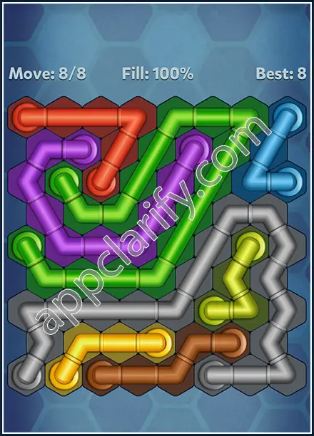 Pipe Lines: Hexa Twister Level 16 Solution