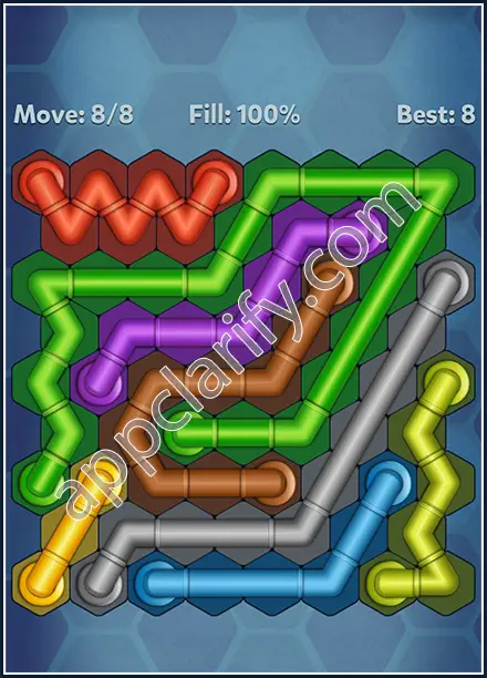 Pipe Lines: Hexa Twister Level 160 Solution