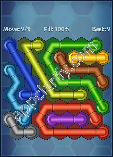 Pipe Lines: Hexa Twister Level 161 Solution