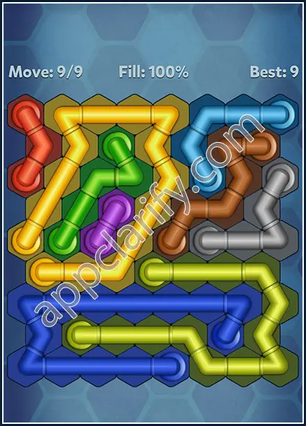 Pipe Lines: Hexa Twister Level 162 Solution