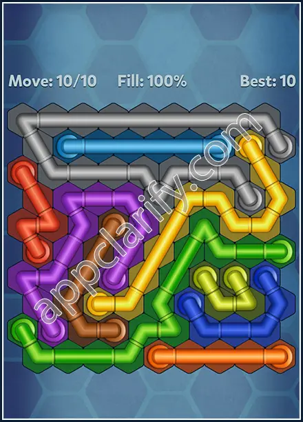 Pipe Lines: Hexa Twister Level 163 Solution