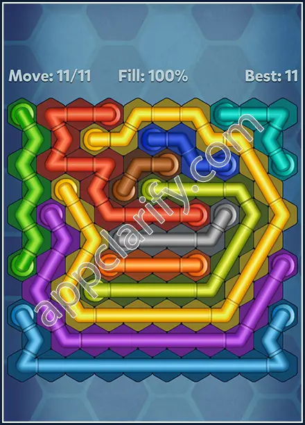 Pipe Lines: Hexa Twister Level 164 Solution