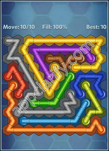 Pipe Lines: Hexa Twister Level 166 Solution