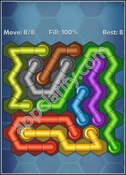 Pipe Lines: Hexa Twister Level 169 Solution