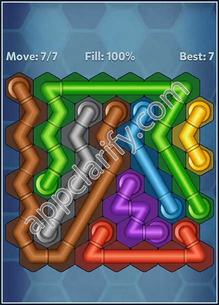 Pipe Lines: Hexa Twister Level 17 Solution