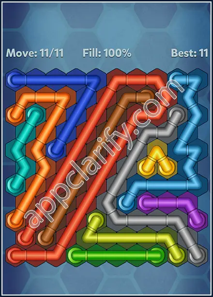 Pipe Lines: Hexa Twister Level 174 Solution