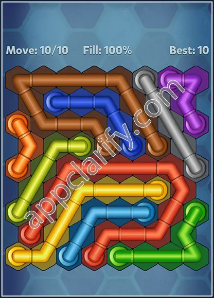 Pipe Lines: Hexa Twister Level 176 Solution