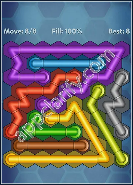 Pipe Lines: Hexa Twister Level 18 Solution