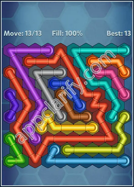 Pipe Lines: Hexa Twister Level 180 Solution