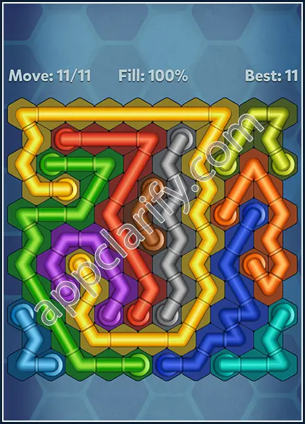 Pipe Lines: Hexa Twister Level 20 Solution