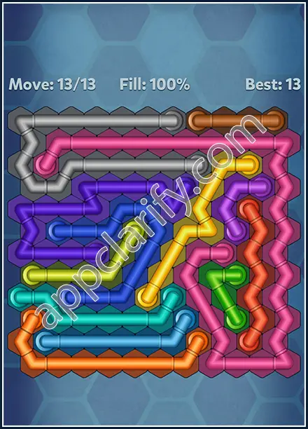 Pipe Lines: Hexa Twister Level 21 Solution