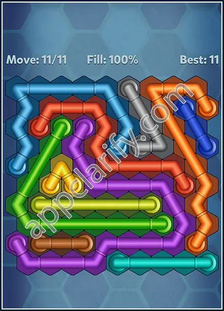 Pipe Lines: Hexa Twister Level 23 Solution