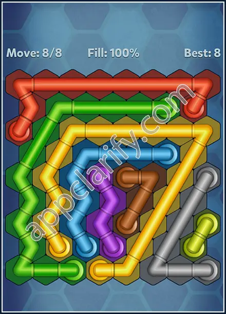 Pipe Lines: Hexa Twister Level 24 Solution