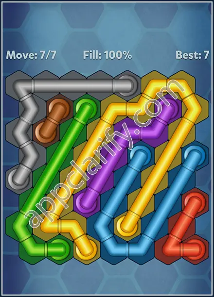 Pipe Lines: Hexa Twister Level 25 Solution