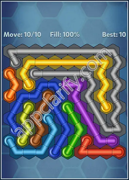 Pipe Lines: Hexa Twister Level 27 Solution